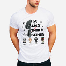 Load image into Gallery viewer, Personalized Star Wars T-Shirt & Hoodie Gift for Dad | Custom Names