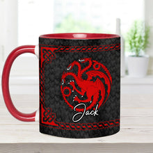 Load image into Gallery viewer, Personalized Accent Mug with Dragon Design for Coffee Lovers