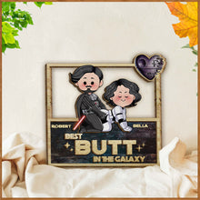 Load image into Gallery viewer, Personalized Star Wars 2 Layered Wood Sign Gift for Couples