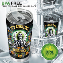 Load image into Gallery viewer, Personalized Halloween Tumbler Custom Name Gift for Beetlejuice Fan