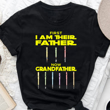 Load image into Gallery viewer, Personalized Star Wars Father Grandfather T-Shirt & Hoodie Gift