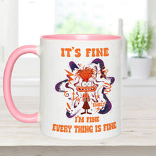 Load image into Gallery viewer, Personalized Accent Mug Cute Anxiety Design Gift for Graduation