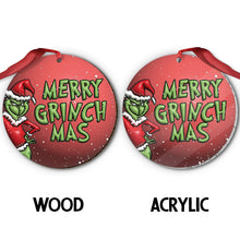 Load image into Gallery viewer, Personalized Merry Grinchmas Christmas Ornament Gift for Family