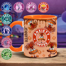 Load image into Gallery viewer, Personalized Accent Mug Custom Name Anxiety Coffee Gift