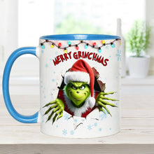Load image into Gallery viewer, Personalized Merry Grinchmas Accent Mug Custom Name Gift