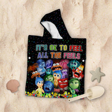 Load image into Gallery viewer, Personalized Kid Hooded Towel Poncho with Name | Unique Gift