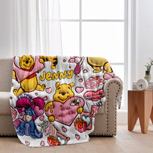 Load image into Gallery viewer, Personalized Winnie the Pooh Mouse Blanket Unique Gift for Loved Ones