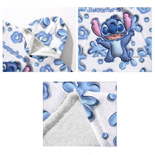 Load image into Gallery viewer, Personalized Blanket Hoodie with Custom Name and Stitch Design