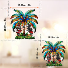 Load image into Gallery viewer, Personalized Palm Tree Suncatcher Ornament Gift for Couples