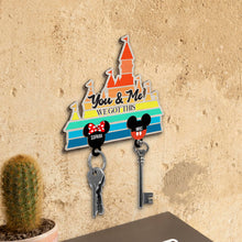 Load image into Gallery viewer, Personalized Wooden Key Holder with Names for Couples