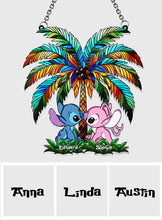 Load image into Gallery viewer, Personalized Ohana Suncatcher Ornament for Couples | Romantic Decor