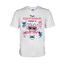 Load image into Gallery viewer, Custom Grandma Mouse T-shirt & Hoodie with Family Names | Personalized Gift