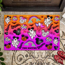 Load image into Gallery viewer, Personalized Halloween Mouse Doormat Custom Name Gift
