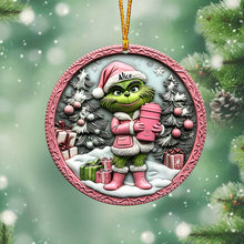 Load image into Gallery viewer, Personalized Grinch Christmas Ornament Custom Name Gift