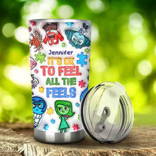 Load image into Gallery viewer, Personalized Autism Awareness Tumbler Custom Name Gift for Kids