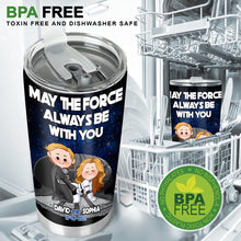 Load image into Gallery viewer, Personalized Star Wars Tumbler May The Force Be With You Gift for Couples