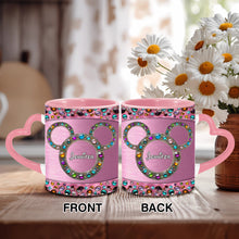 Load image into Gallery viewer, Personalized Heart Handle Mug Custom Name Gift for Mom