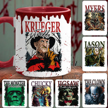 Load image into Gallery viewer, Personalized Halloween Horror Characters Accent Mug Gift