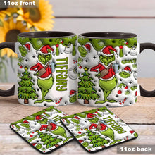 Load image into Gallery viewer, Personalized Grinch Accent Mug Custom Name Gift for Christmas