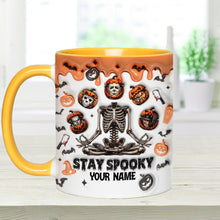 Load image into Gallery viewer, Personalized Stay Spooky Accent Mug Custom Name Gift