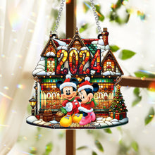 Load image into Gallery viewer, Personalized Christmas Suncatcher Ornament Custom Name Gift
