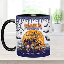 Load image into Gallery viewer, Personalized Halloween Mug for Grandma of Little Monsters