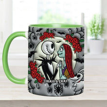 Load image into Gallery viewer, Personalized Nightmare Accent Mug for Couples | Custom Name Gift