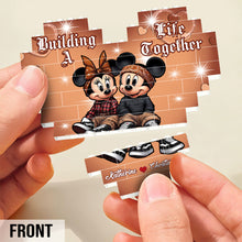 Load image into Gallery viewer, Personalized Heart Building Brick Blocks Custom Couple Gift for Wedding Anniversary