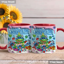 Load image into Gallery viewer, Personalized Merry Stitchmas Accent Mug Custom Name Gift for Christmas