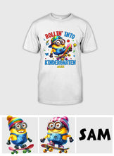 Load image into Gallery viewer, Personalized Kids T-Shirt Rollin Into Kindergarten Custom Name