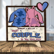 Load image into Gallery viewer, Custom Ohana 2 Layered Wood Sign Gift for Couple Anniversary