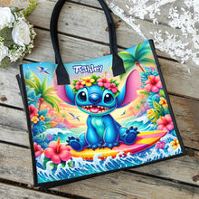Load image into Gallery viewer, Personalized Ohana Canvas Tote Bag for Mom Beach Gift