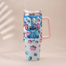 Load image into Gallery viewer, Personalized Ohana Tumbler with Handle Custom Name Gift for Family