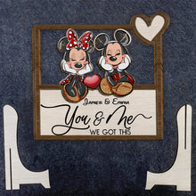 Load image into Gallery viewer, Personalized Mickey Mouse Ears Wood Sign Custom Name Gift