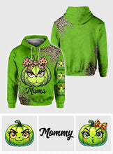 Load image into Gallery viewer, Personalized Grinchy Mama All Over Shirt Christmas Gift