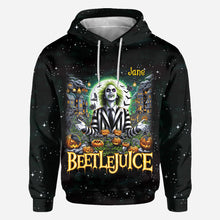 Load image into Gallery viewer, Personalized Beetlejuice All Over Shirt Custom Name Halloween Gift