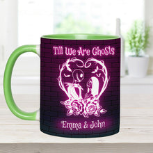 Load image into Gallery viewer, Personalized Nightmare Accent Mug for Couples - Till We Are Ghosts