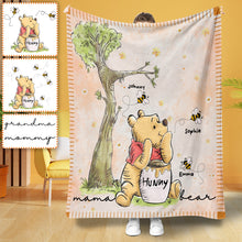Load image into Gallery viewer, Personalized Mama Bear Mouse Blanket for Mother's Day Gift