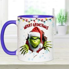 Load image into Gallery viewer, Personalized Merry Grinchmas Accent Mug Custom Name Gift