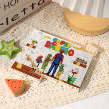 Load image into Gallery viewer, Personalized Super Dad Building Brick Custom Name Gift for Father's Day