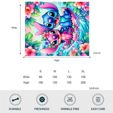 Load image into Gallery viewer, Personalized Ohana Blanket Custom Name Gift for Couples