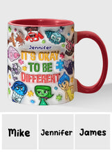 Load image into Gallery viewer, Personalized Autism Awareness Accent Mug Custom Name Gift for Kids