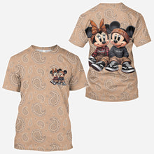 Load image into Gallery viewer, Personalized All Over Shirt Cute Mouse Couple Gift for Anniversary