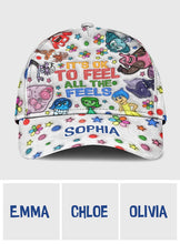 Load image into Gallery viewer, Personalized Classic Cap It's Ok to Feel All the Feels Custom Name Gift for Kids