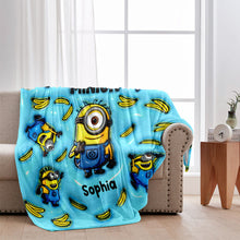Load image into Gallery viewer, Personalized One In A Minion Blanket Custom Name Gift