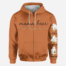 Load image into Gallery viewer, Personalized Mama Bear All Over Shirt for Mom with Custom Names