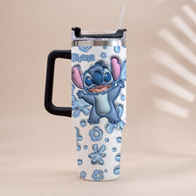 Load image into Gallery viewer, Personalized Ohana Tumbler with Handle Custom Design Gift