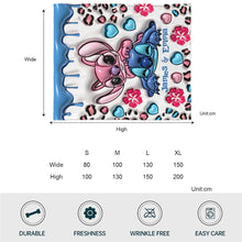 Load image into Gallery viewer, Personalized Double-Sided Flannel Ohana Blanket Gift