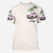 Load image into Gallery viewer, Personalized Sunset Chaser All Over Shirt with Custom Name for Beach Lovers