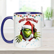 Load image into Gallery viewer, Personalized Merry Grinchmas Accent Mug Custom Name Gift